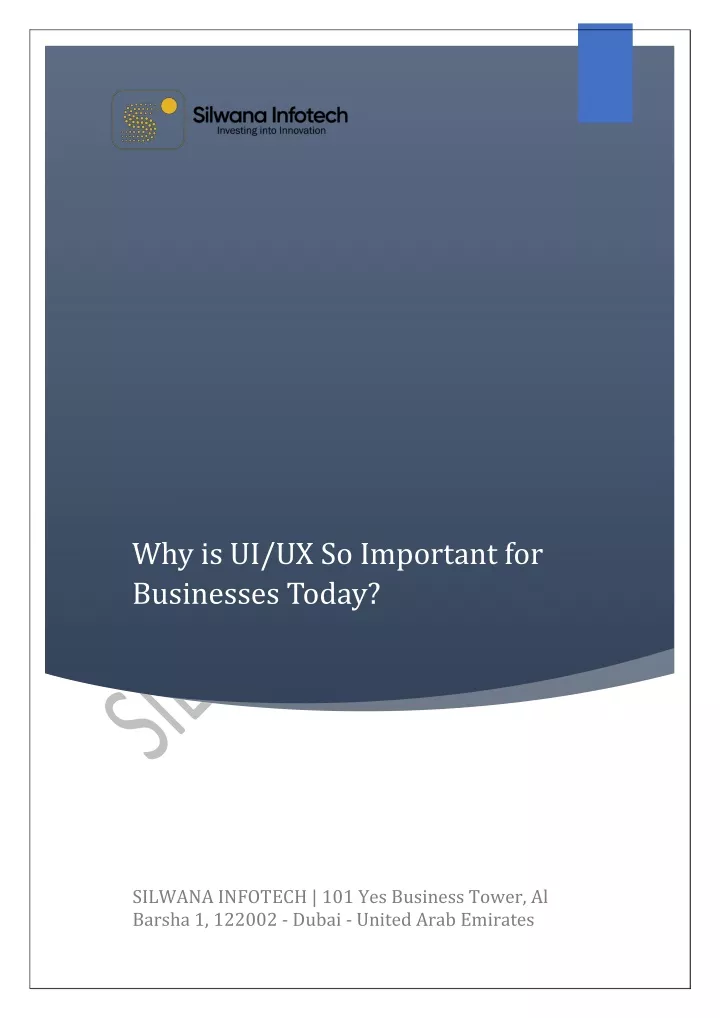 why is ui ux so important for businesses today