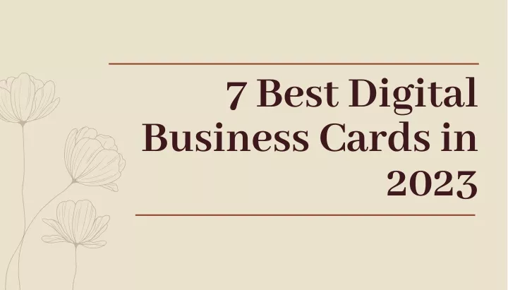 7 best digital business cards in