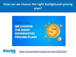 How can we choose the right GoHighLevel pricing plan