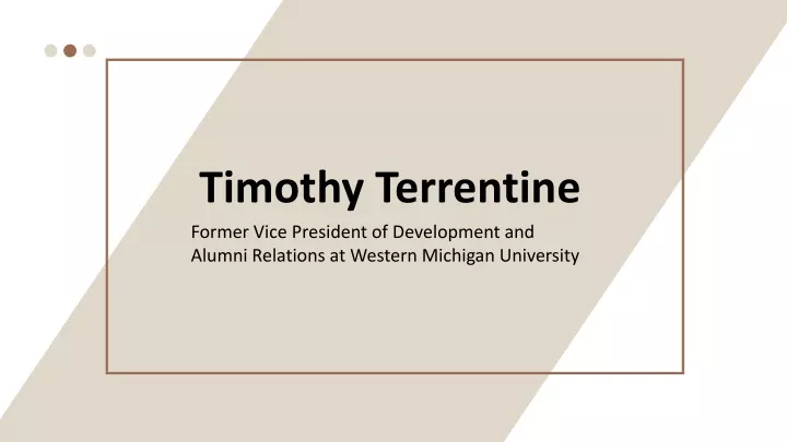 timothy terrentine former vice president