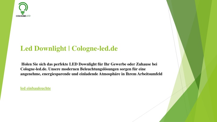 led downlight cologne led de