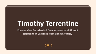 Timothy Terrentine - A Rational and Reliable Professional