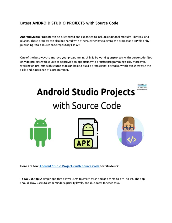 latest android studio projects with source code