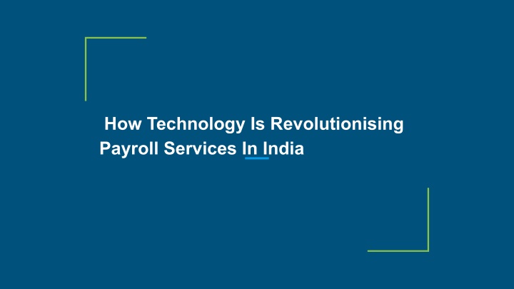 how technology is revolutionising payroll