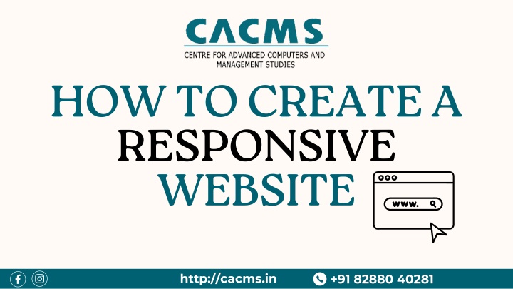 PPT - How to Create a Responsive Website PowerPoint Presentation, free ...