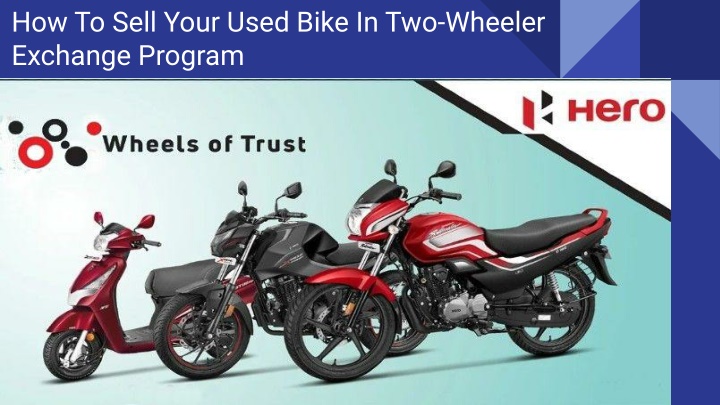 how to sell your used bike in two wheeler