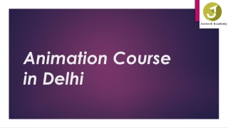 Animation Course in Delhi