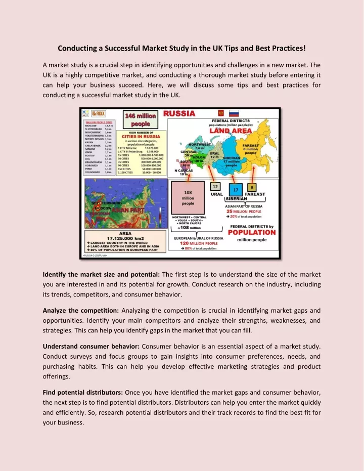 conducting a successful market study