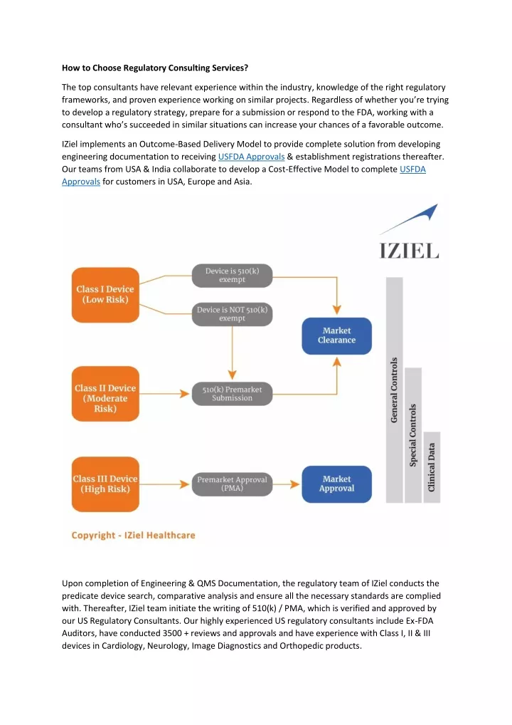 how to choose regulatory consulting services