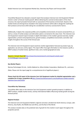 global intensive care unit equipment market size