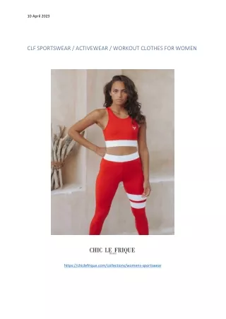 Athletic wear for women, Plus size sportswear - chiclefrique.com