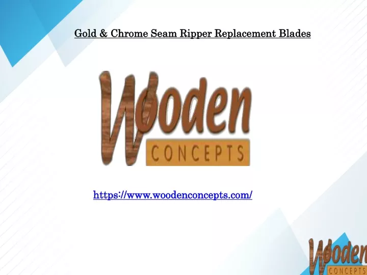 gold chrome seam ripper replacement blades