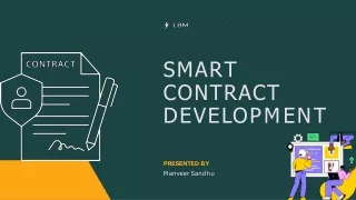 features of smart contract development