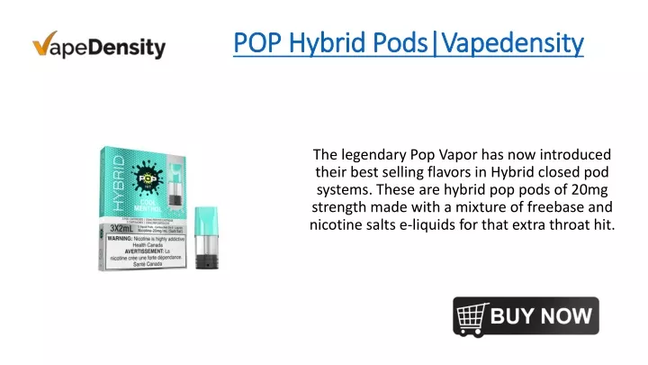 pop hybrid pods vapedensity