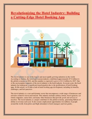 revolutionizing the hotel industry building