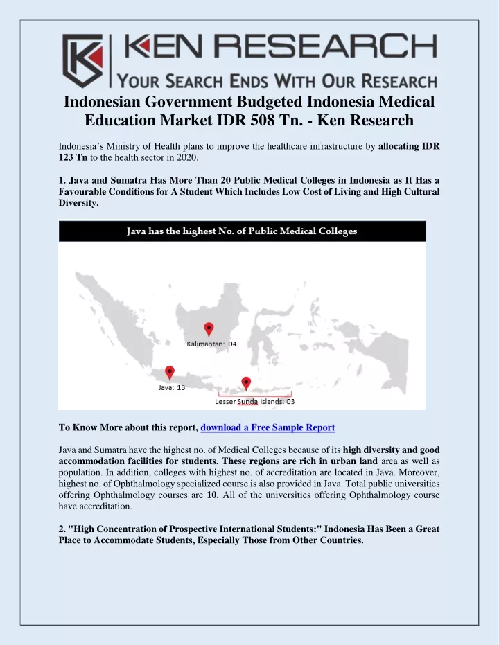 indonesian government budgeted indonesia medical