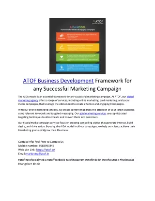 atof business development framework