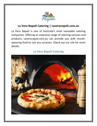 La Vera Napoli Catering  Laveranapoli.com.au