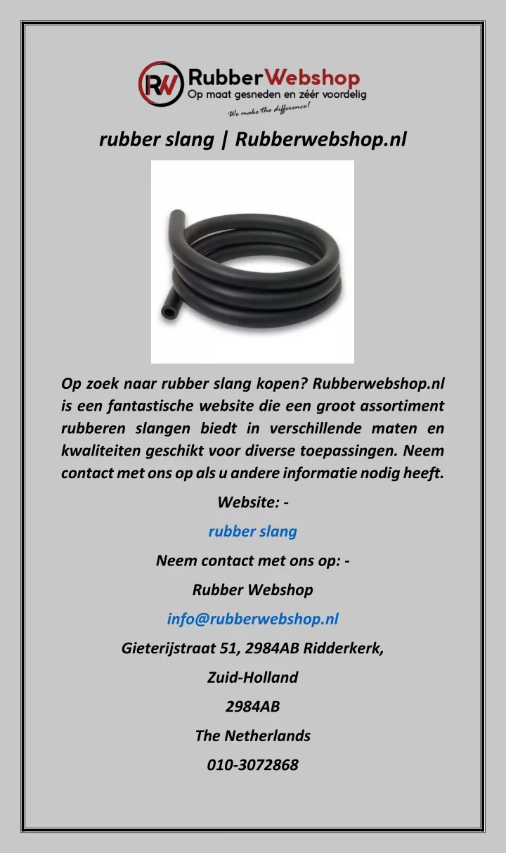 rubber slang rubberwebshop nl