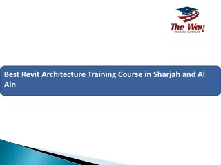 best revit architecture training course