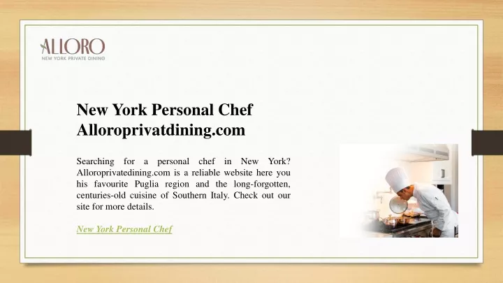 new york personal chef alloroprivatdining com
