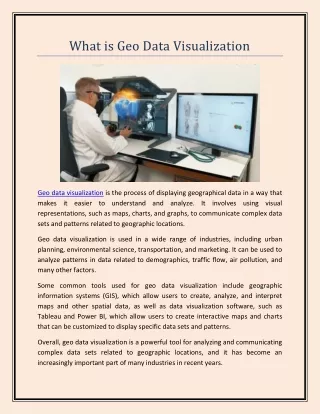 what is geo data visualization