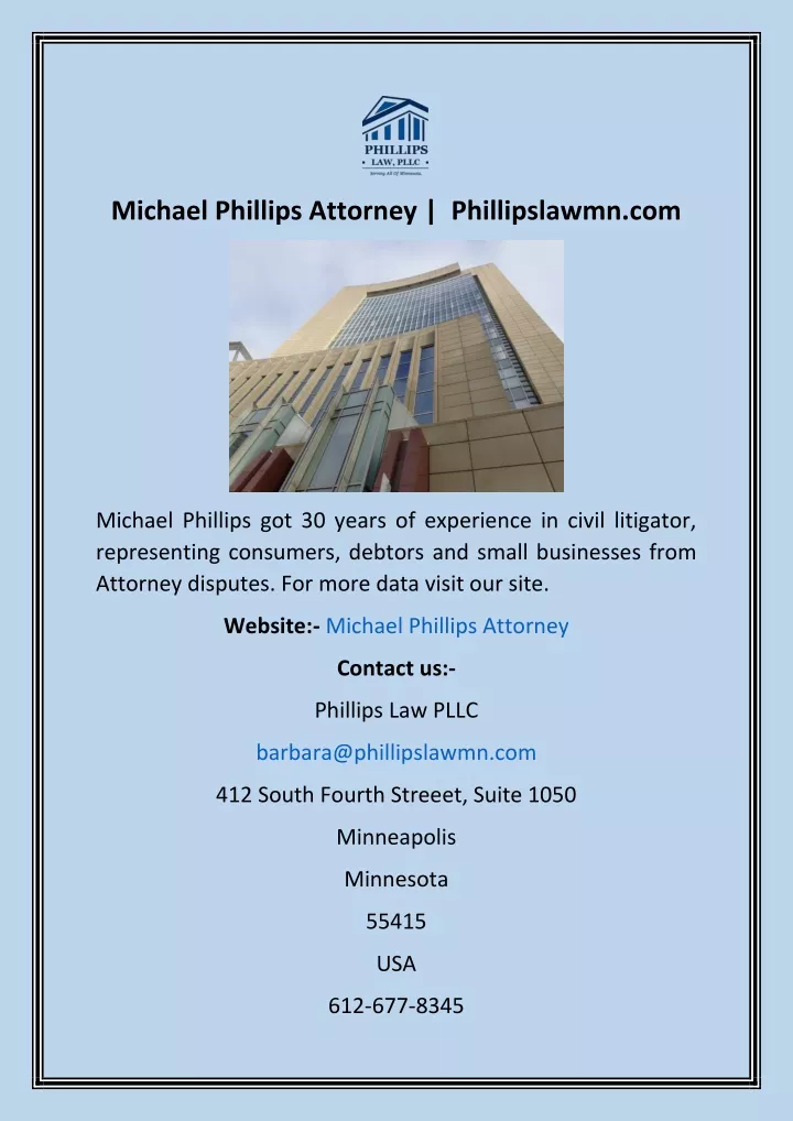 michael phillips attorney phillipslawmn com