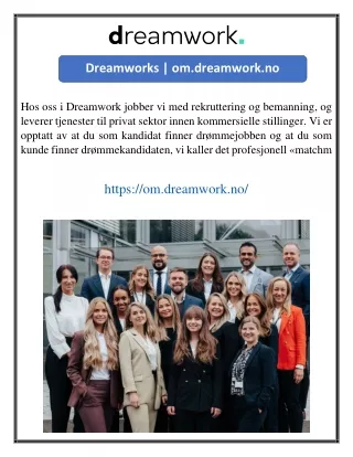 Dreamworks  om.dreamwork.no