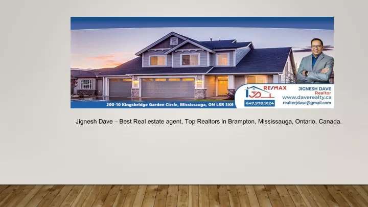 jignesh dave best real estate agent top realtors in brampton mississauga ontario canada