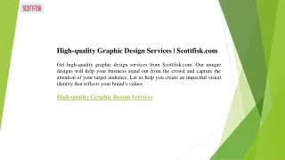 High-quality Graphic Design Services  Scottfisk.com