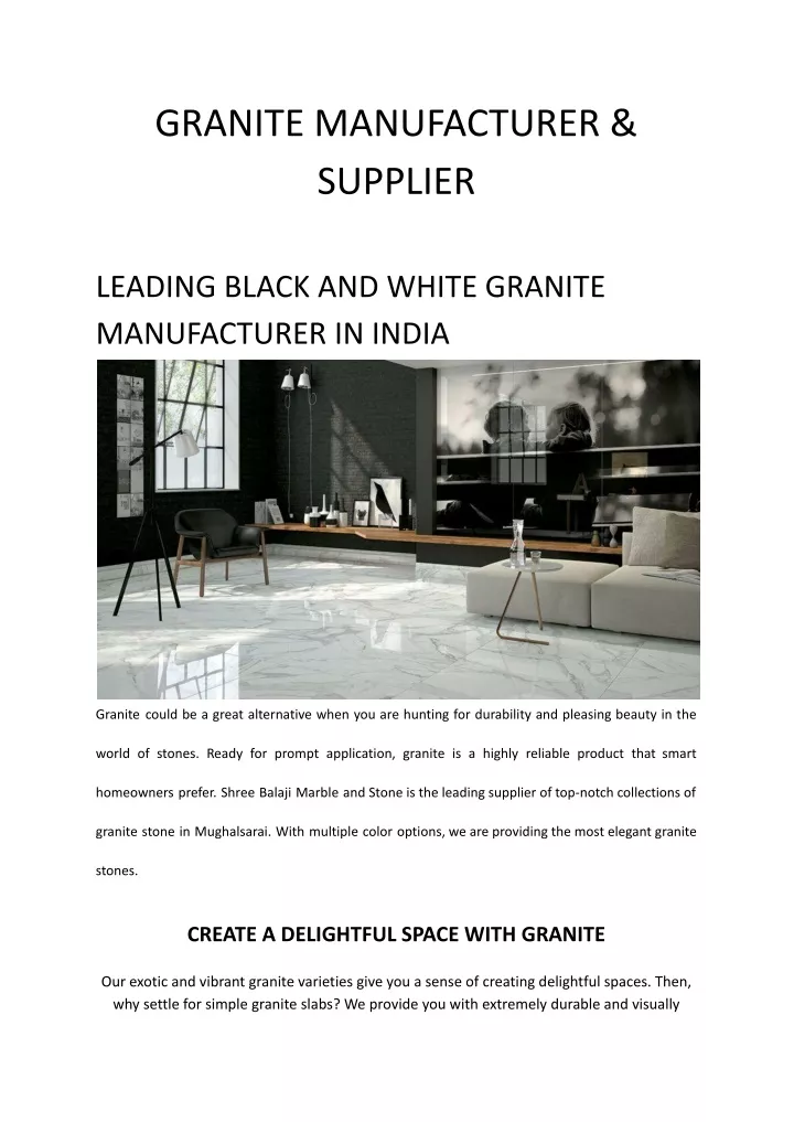 granite manufacturer supplier