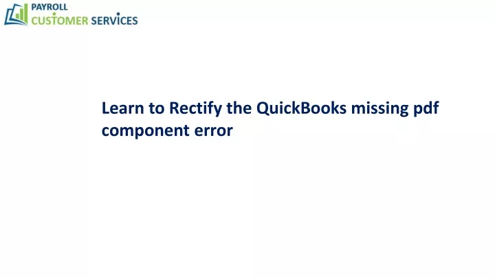 learn to rectify the quickbooks missing