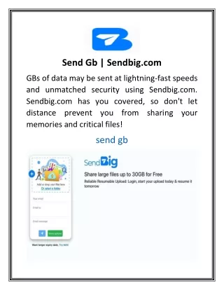 send gb sendbig com