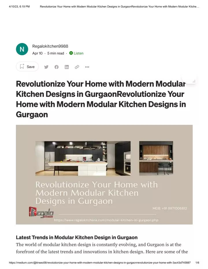 PPT - Modular kitchen design in gurgaon PowerPoint Presentation, free ...