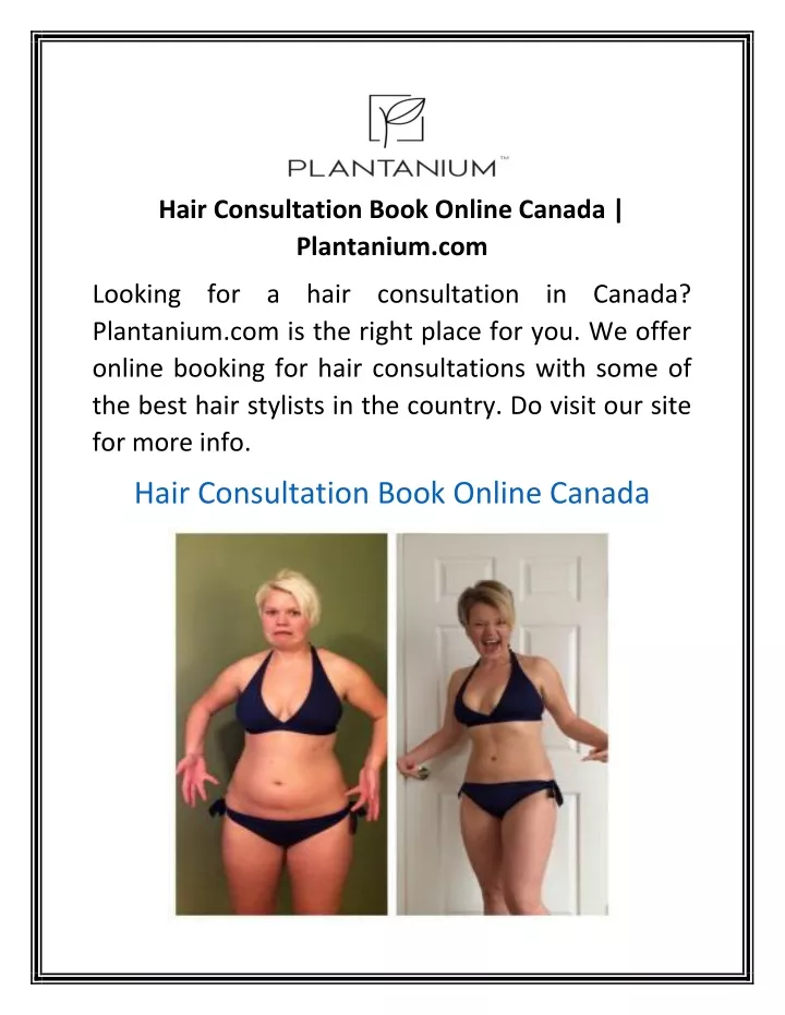hair consultation book online canada plantanium