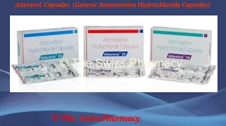 attentrol capsules generic atomoxetine