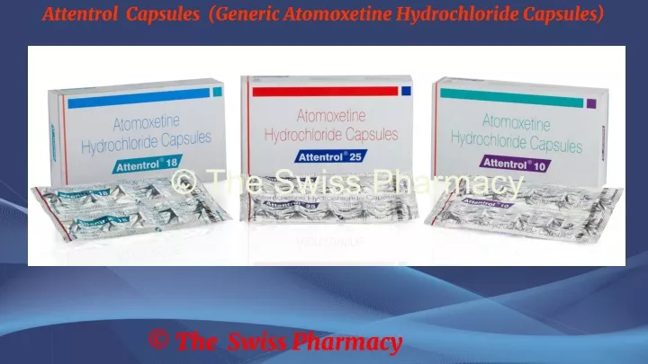 attentrol capsules generic atomoxetine