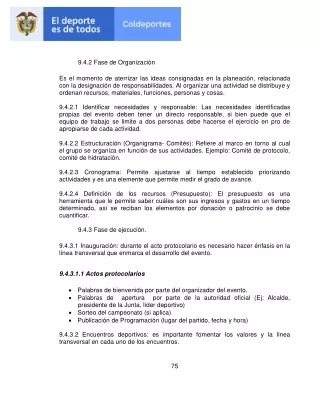 9 4 2 fase de organizaci n es el momento