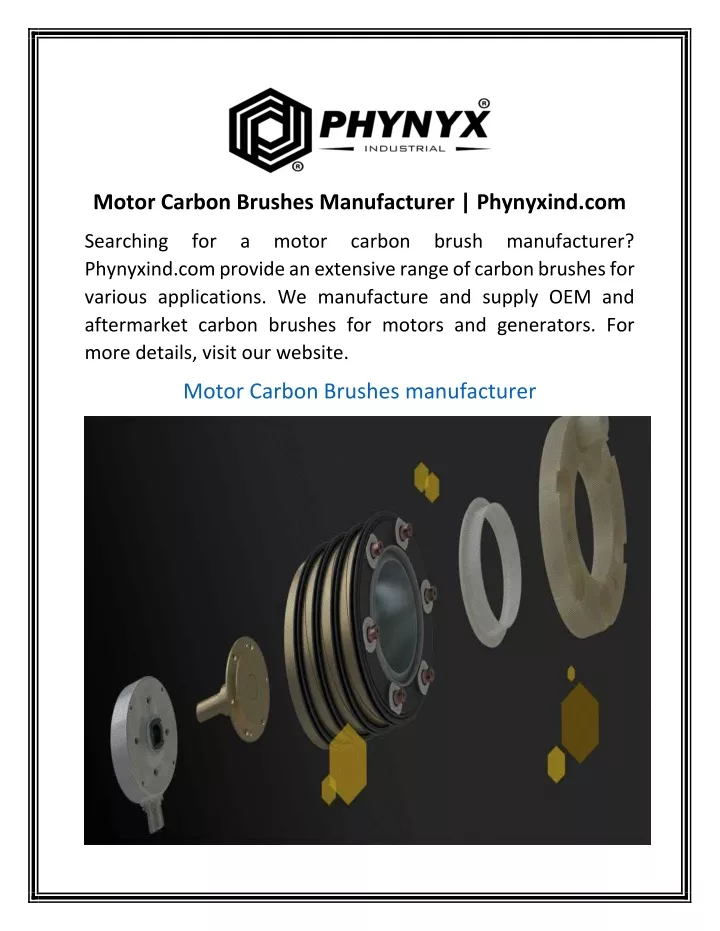 motor carbon brushes manufacturer phynyxind com