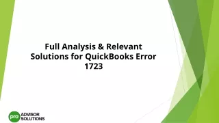 full analysis relevant solutions for quickbooks