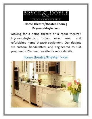 Home Theatretheater Room  Bryceanddoyle.com