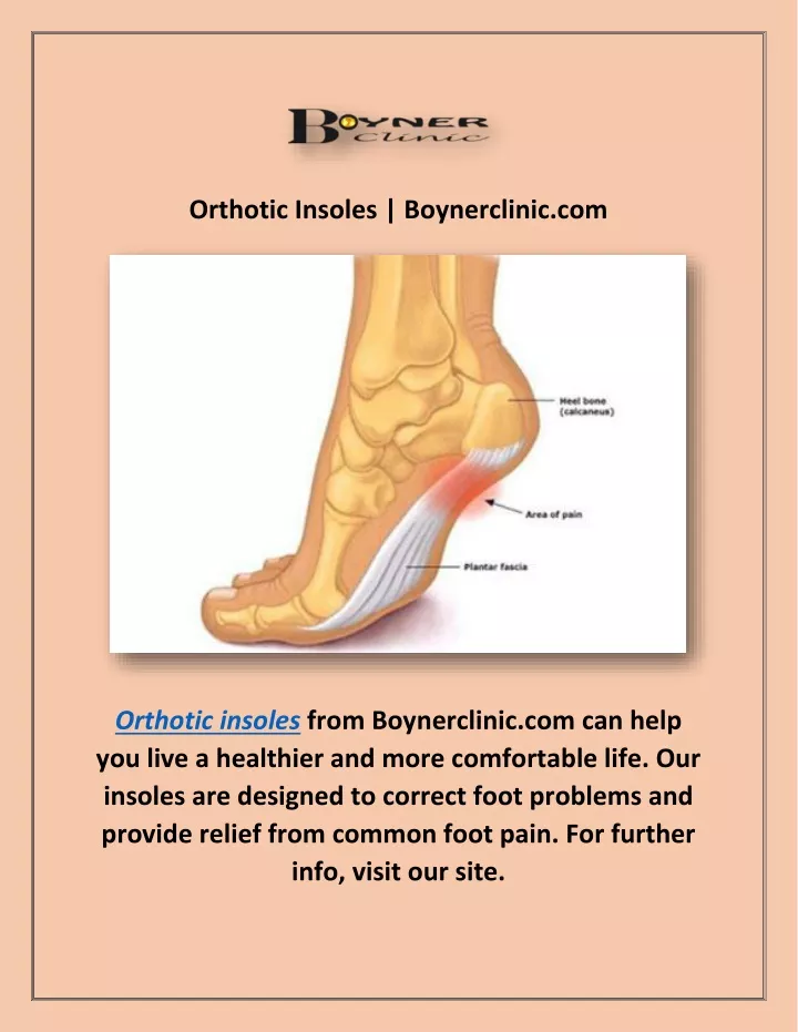 orthotic insoles boynerclinic com