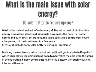 How long does it take for solar batteries to charge?
