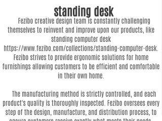 standing desk