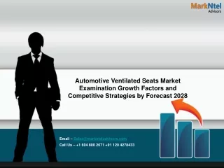 Automotive Ventilated Seats Market Grow at a CAGR of Around 6.5% By 2028 – MarkN