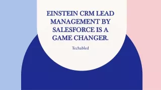 EINSTEIN GPT, A CRM LEAD MANAGEMENT INNOVATION, IS INTRODUCED BY SALESFORCE.