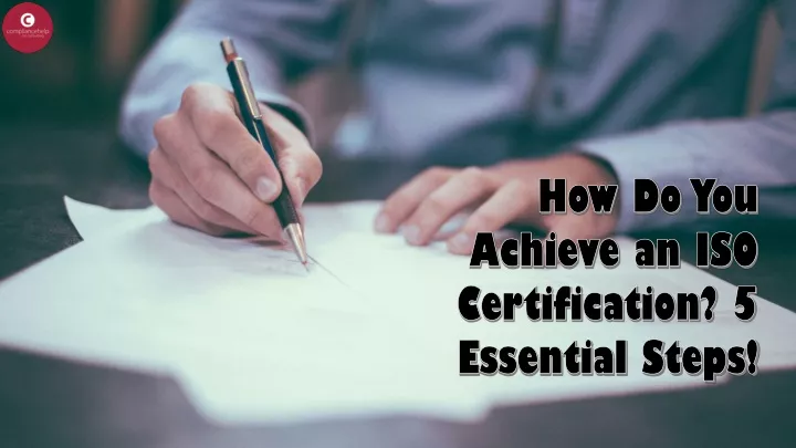 how do you achieve an iso certification