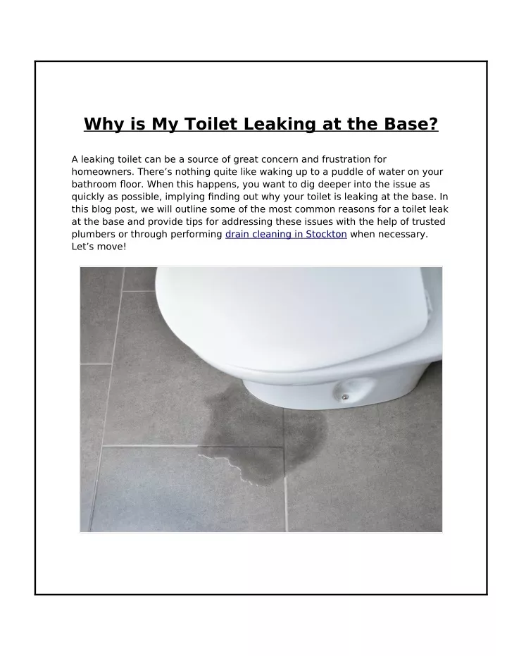 ppt-what-is-causing-my-toilet-to-leak-at-the-base-powerpoint