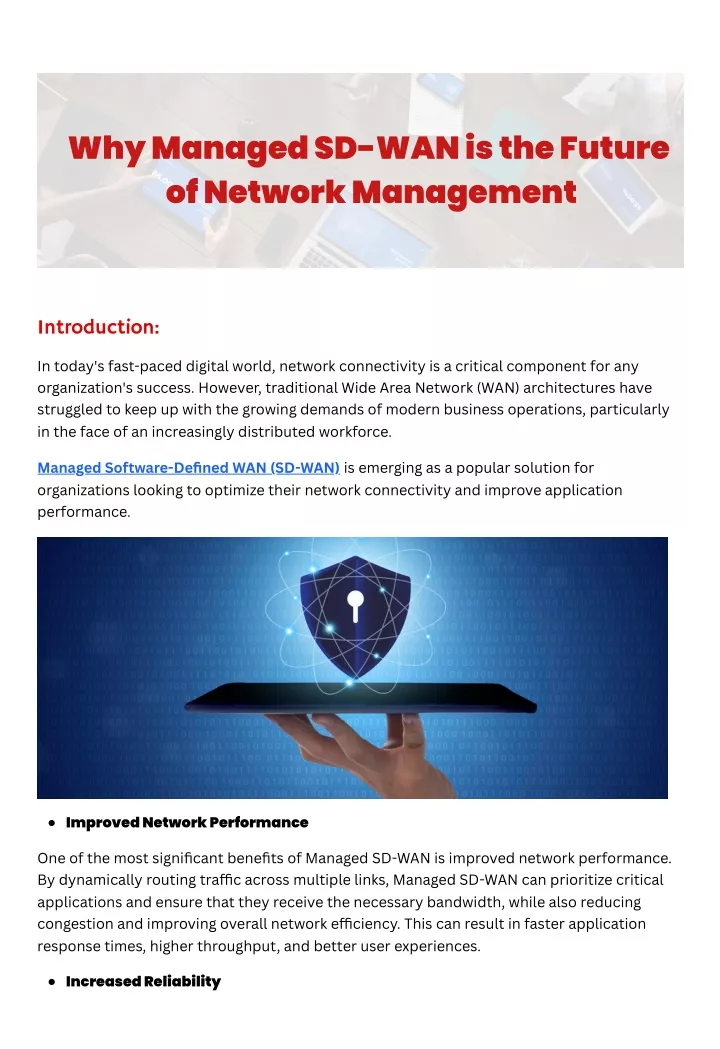 why managed sd wan is the future of network