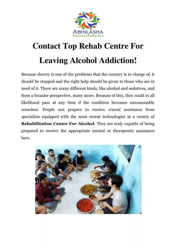 contact top rehab centre for